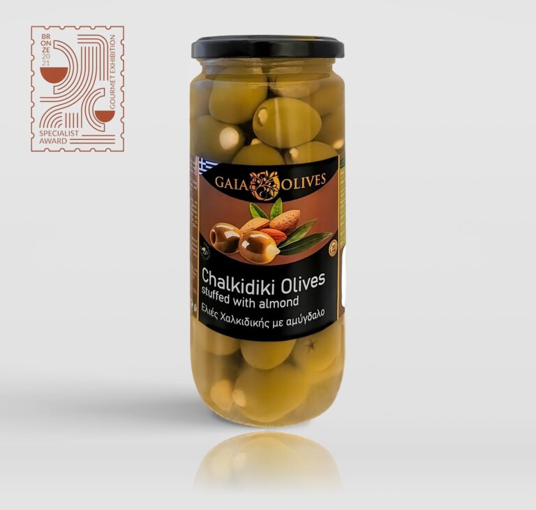 Aceitunas verdes rellenas de Halkidiki
 ALMENDRA COLOSAL.140 PET 1.5lit / 0.9KG